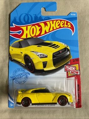 Hot Wheels Yellow Nissan GT-R Die-Cast Toy Car
